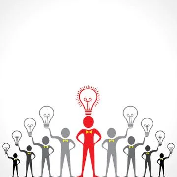 Idea concept with bulb stock vectorIdea concept with bulb stock vector Stock Illustration