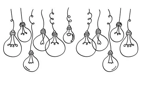 Idea concept, creative bulb sign, innovations background.Vector illustration. Stock Illustration