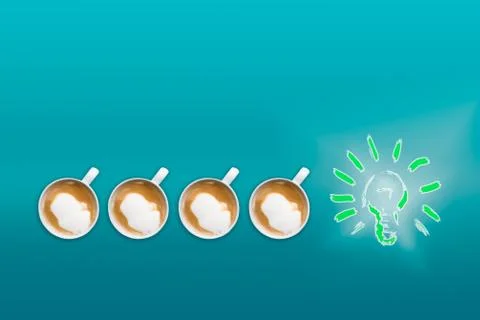 Idea concept for creative thinking and new ideas Stock Photos