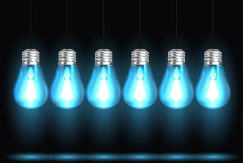 Idea concept on dark background Stock Illustration