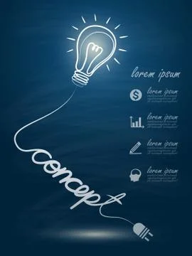 Idea concept Illustrazione stock