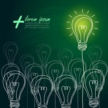 Idea concept Illustrazione stock