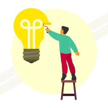 Idea-concept Illustrazione stock