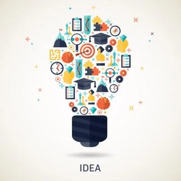 Idea Concept Illustration Illustrazione stock