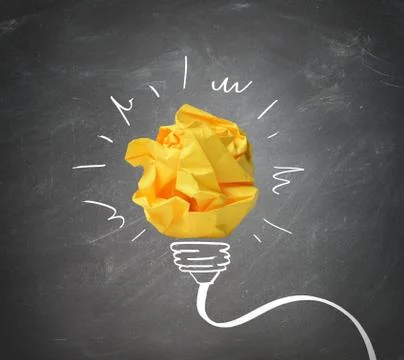 Idea concept with paper notes Stock Photos