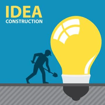 Idea construction Stock Illustration