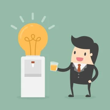 Idea cooler Stock Illustration