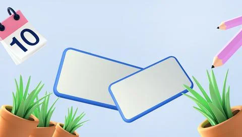 Idea Creative Relaxing with Close up mobile play after work on Blue Stock Illustration