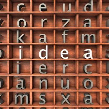 Idea crossword 库存插图