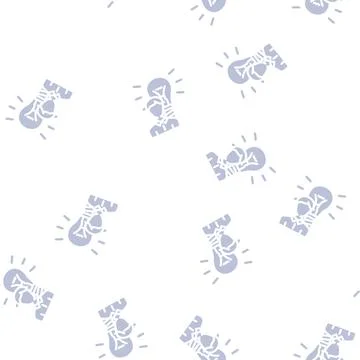 Idea customer testimonial glyph vector seamless pattern Stock Illustration