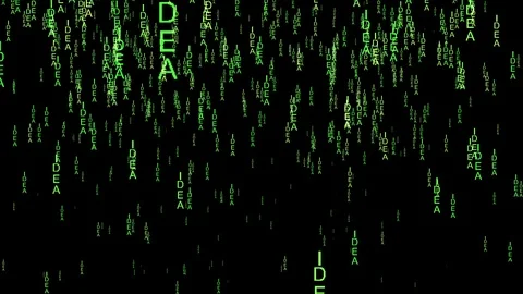 Idea data code matrix style concept Stock Footage 118676151