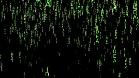 Idea data code on the web Illustrazione stock