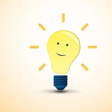 Idea - Design Concept with Lightbulb Stock Illustration