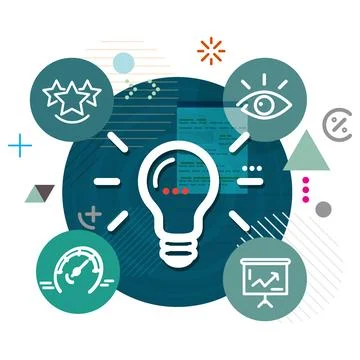 Idea Development Process - Illustration Stock Illustration