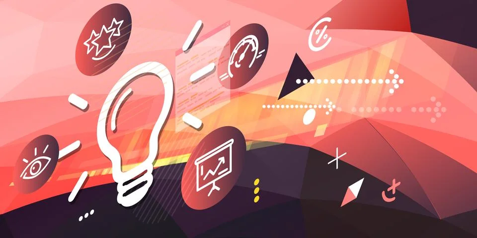 Idea Development Process - Illustration Stock Illustration