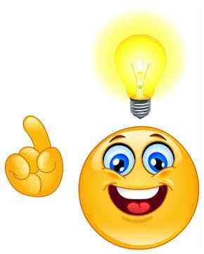Idea emoticon Stock Illustration