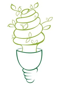 Idea of energy saving Stock Illustration