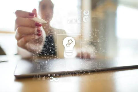 Idea. Engineering solution. Innovation and industrial automation as concept Stock-Fotos