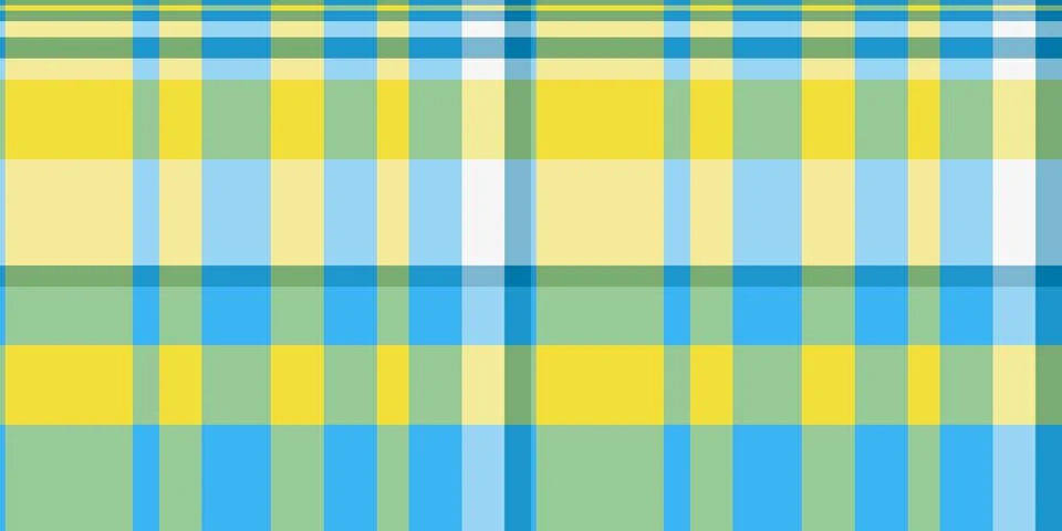 Idea fabric vector seamless, uniform plaid textile pattern. Asymmetric text.. Stock Illustration