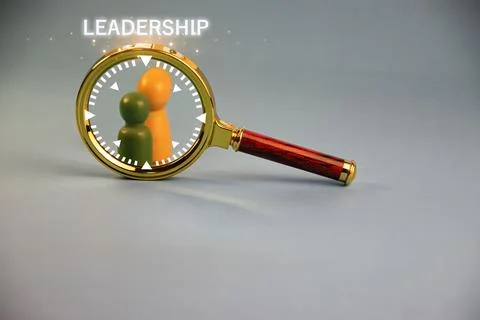The idea of ??finding capable leaders for the organization 스톡 사진