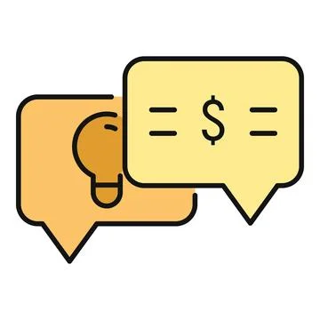 Idea generating profit and calculating business value Stock Illustration