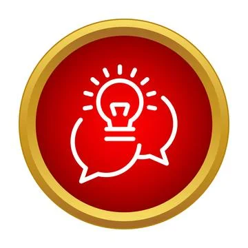 Idea generation and communication with speech bubbles 스톡 일러스트