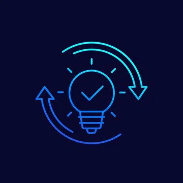 Idea generator line vector icon イラスト素材