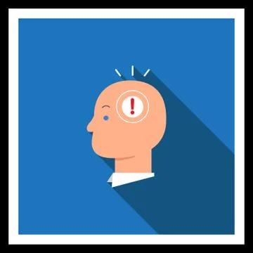 Idea in head Stock Illustration