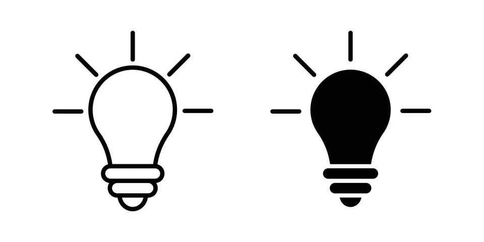 Idea icon concept. best for web design Stock Illustration