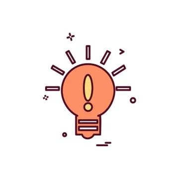 Idea icon design vector Stockillustratie