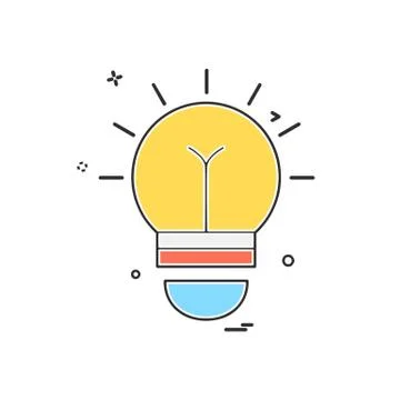 Idea icon design vector Stockillustratie