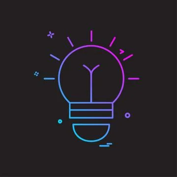 Idea icon design vector イラスト素材