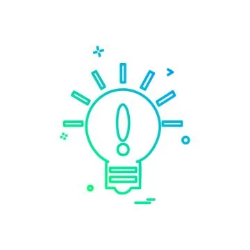 Idea icon design vector 库存插图