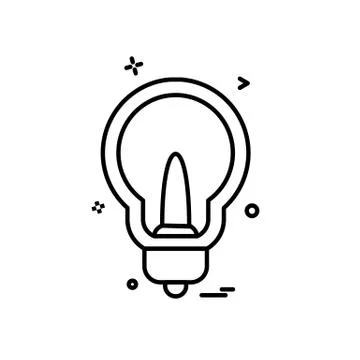 Idea icon design vector Stockillustratie