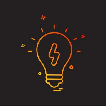 Idea icon design vector Stockillustratie