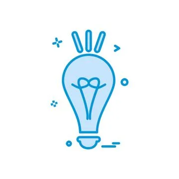 Idea icon design vector 库存插图