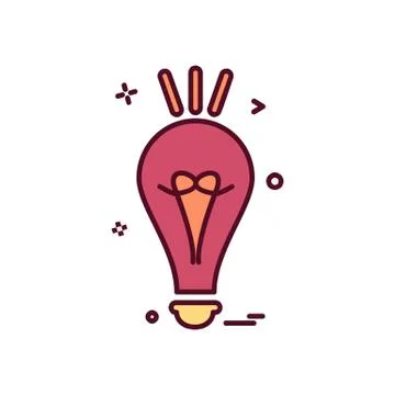 Idea icon design vector イラスト素材