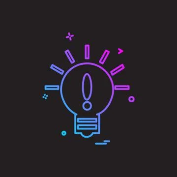 Idea icon design vector イラスト素材