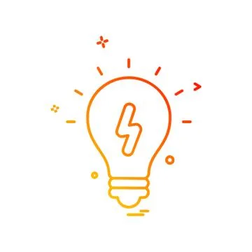 Idea icon design vector イラスト素材