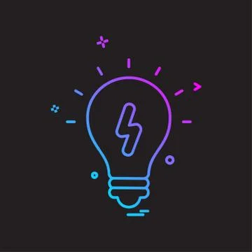 Idea icon design vector Stockillustratie