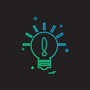 Idea icon design vector Stock Illustration
