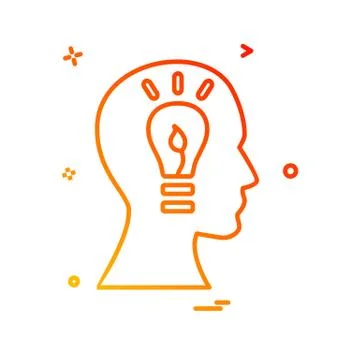 Idea icon design vector Stockillustratie