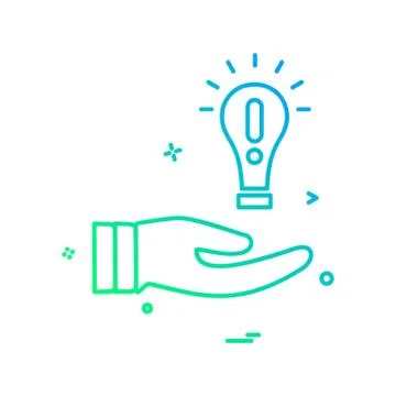 Idea icon design vector Stockillustratie