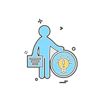 Idea icon design vector Stockillustratie