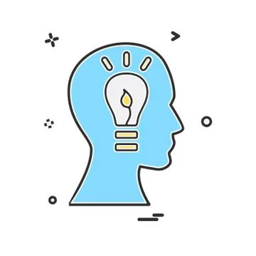 Idea icon design vector 스톡 일러스트