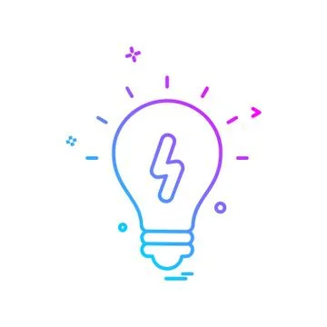 Idea icon design vector 스톡 일러스트