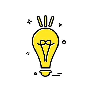 Idea icon design vector Stockillustratie