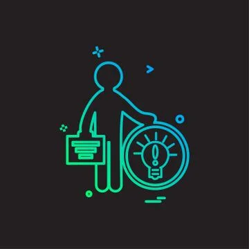 Idea icon design vector Stock Illustration