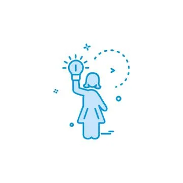 Idea icon design vector 库存插图