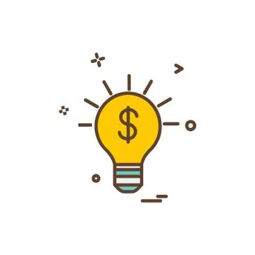 Idea icon design vector Stockillustratie